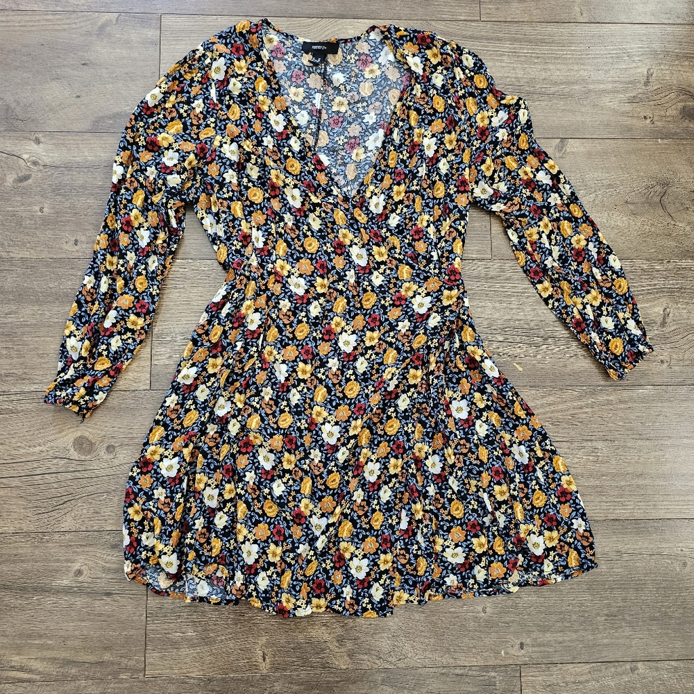 Forever 21 3X plus size floral wrap dress